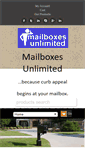 Mobile Screenshot of mailboxes-unlimited.com