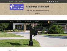 Tablet Screenshot of mailboxes-unlimited.com